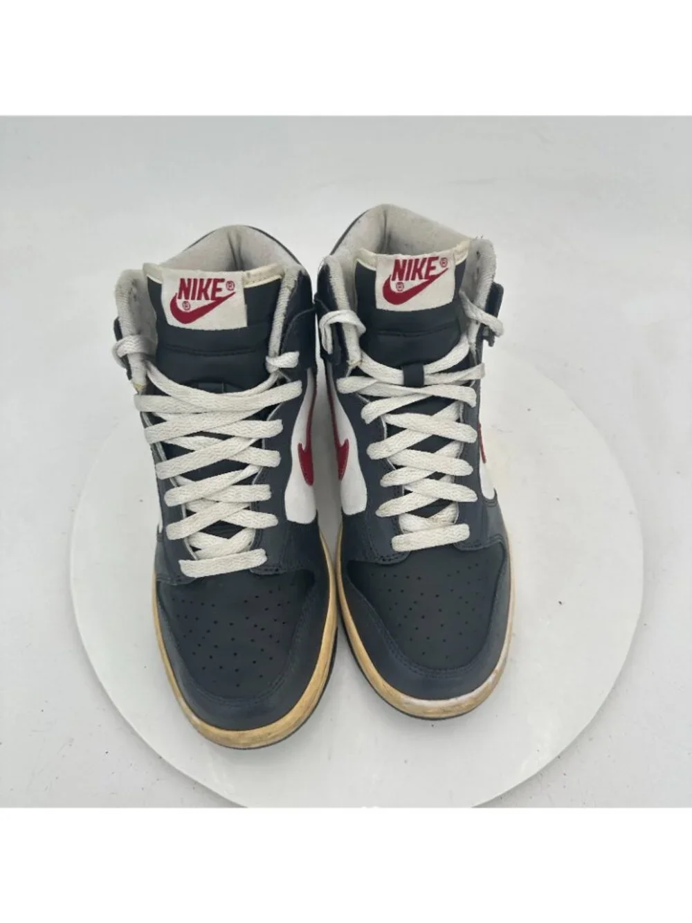 Nike Dunk High Youth Size 5Y Women 6.5 308319-061 Black Varisty Red Shoes